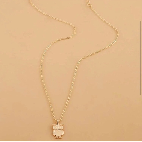 🎉LAST ONE🎉Dainty gold owl pendant necklace - Picture 2 of 3